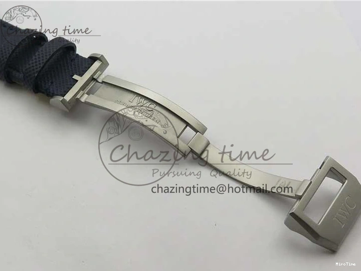 MIROTIME 0304 Reliable Pilot Chrono Blue Angels Black Ceramic ZF Best Edition on Blue Leather Strap A 7088